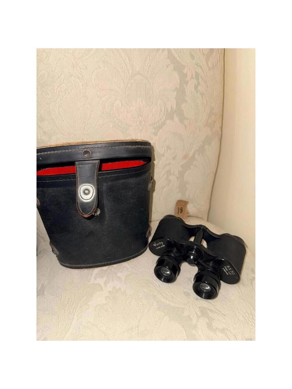 Vintage Saroy 8x30 Binoculars Coated Optics w/ Original Case Field 7.5°